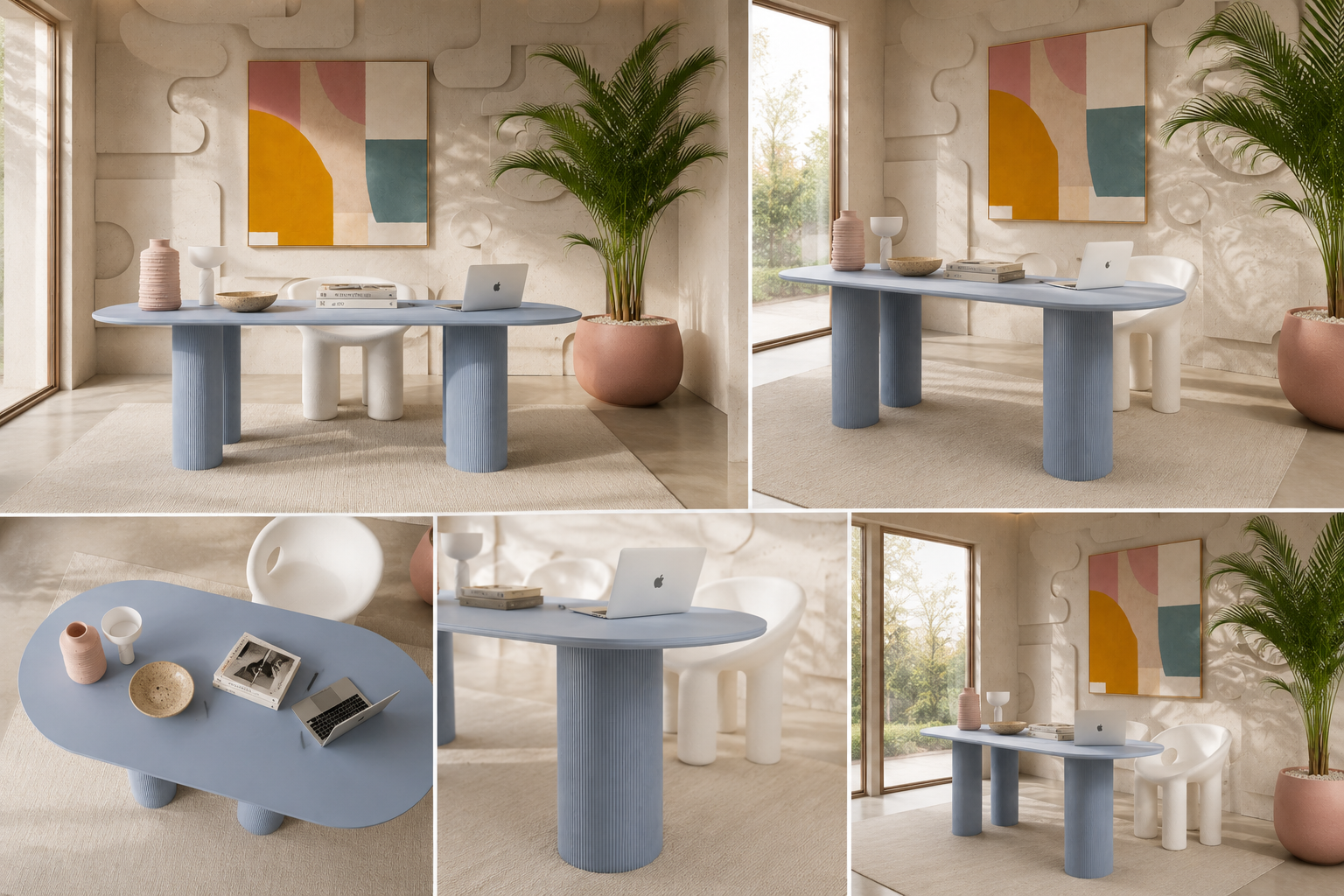 Reef — Bureau / Table à Manger Sculptural en Résine