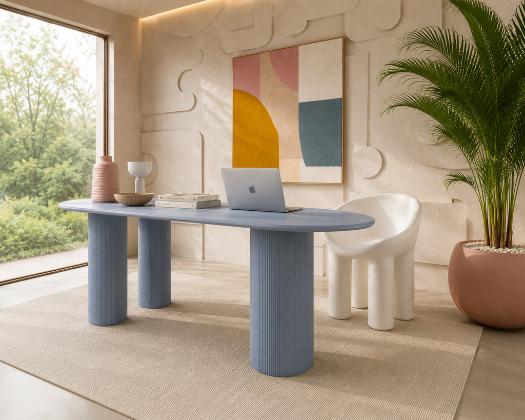 Reef — Bureau / Table à Manger Sculptural en Résine