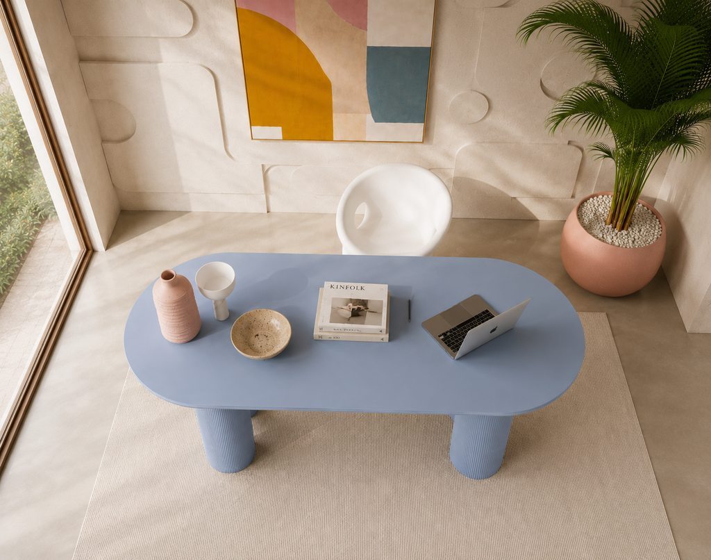 Reef — Bureau / Table à Manger Sculptural en Résine