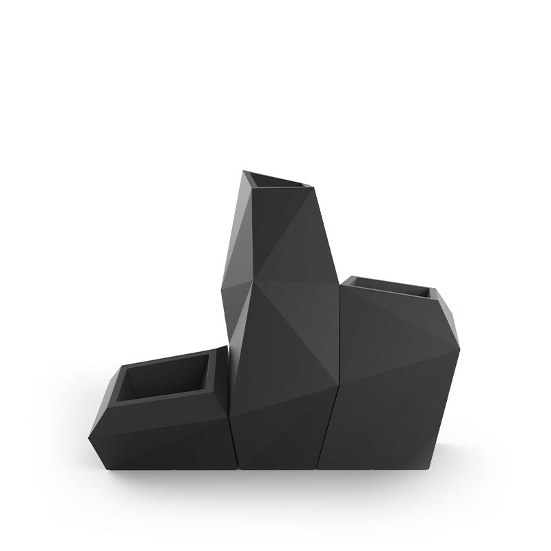 Ensemble Modulaire "Origami" – Trio de Jardinières Géométriques