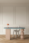 Bureau Orb bleu-rose portrait