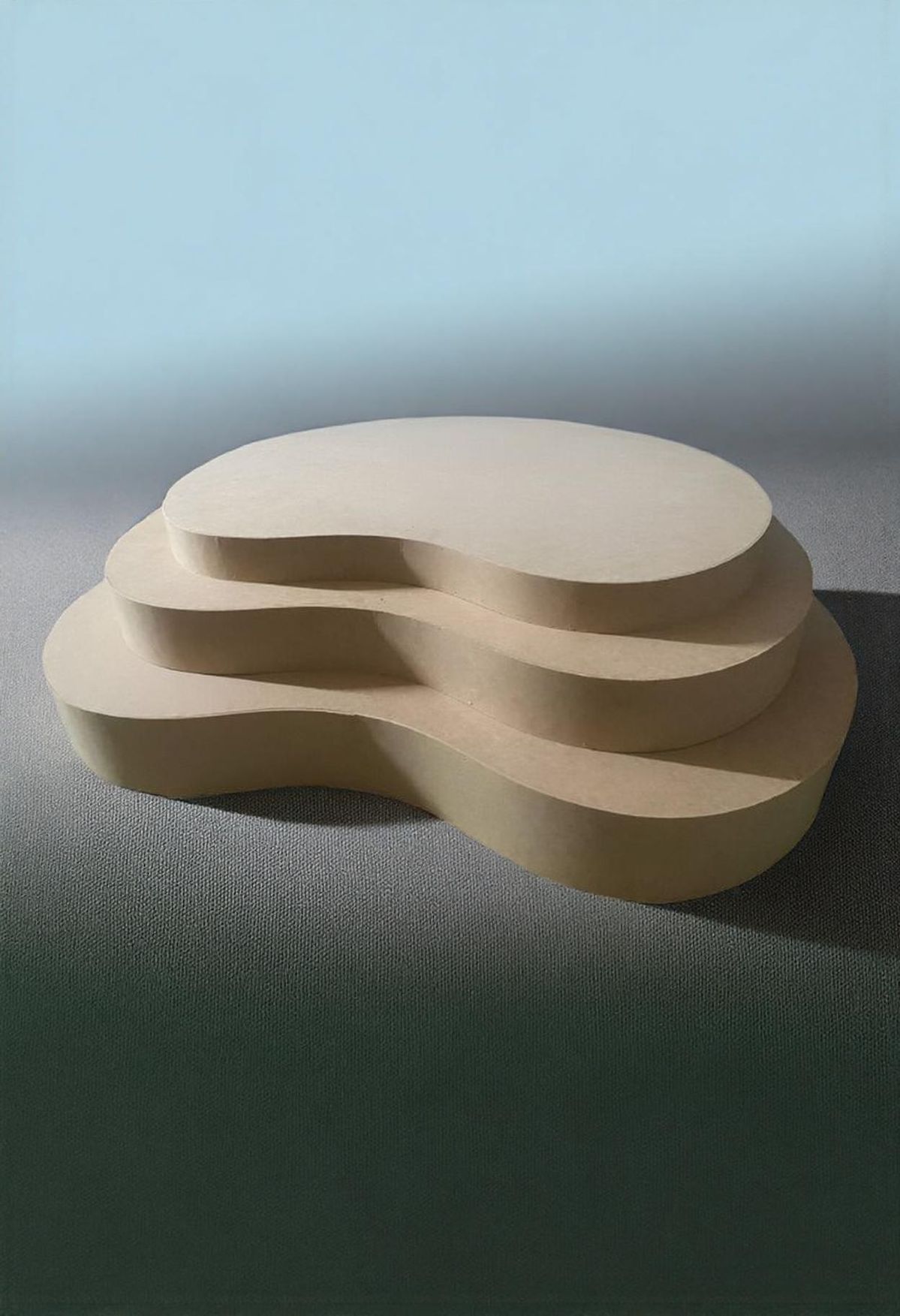 Présentoir Modulaire "Galet" – Podium Étagé Organique