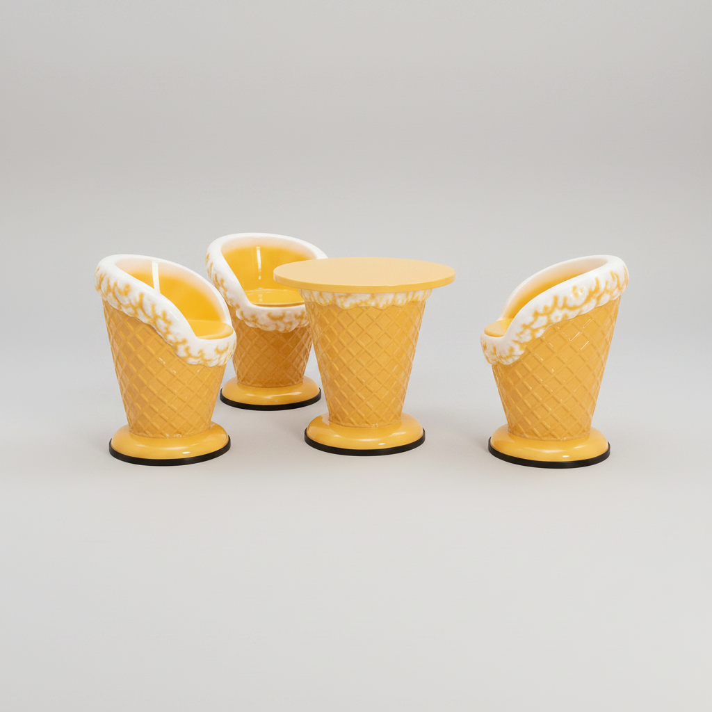 Sorbet Jaune - fond gris
